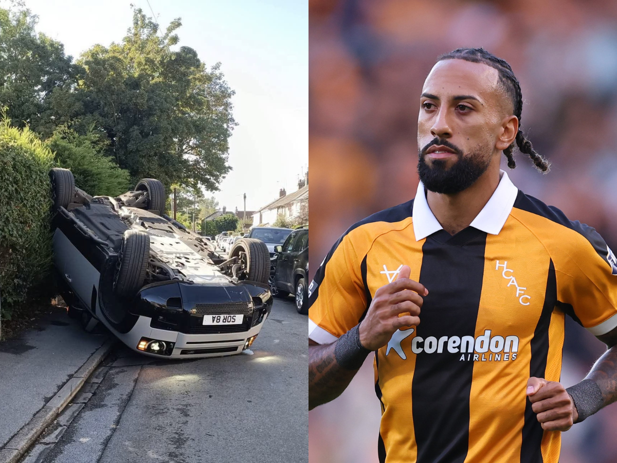 Hull's Thomas is safe following a car flip incident near the training ground