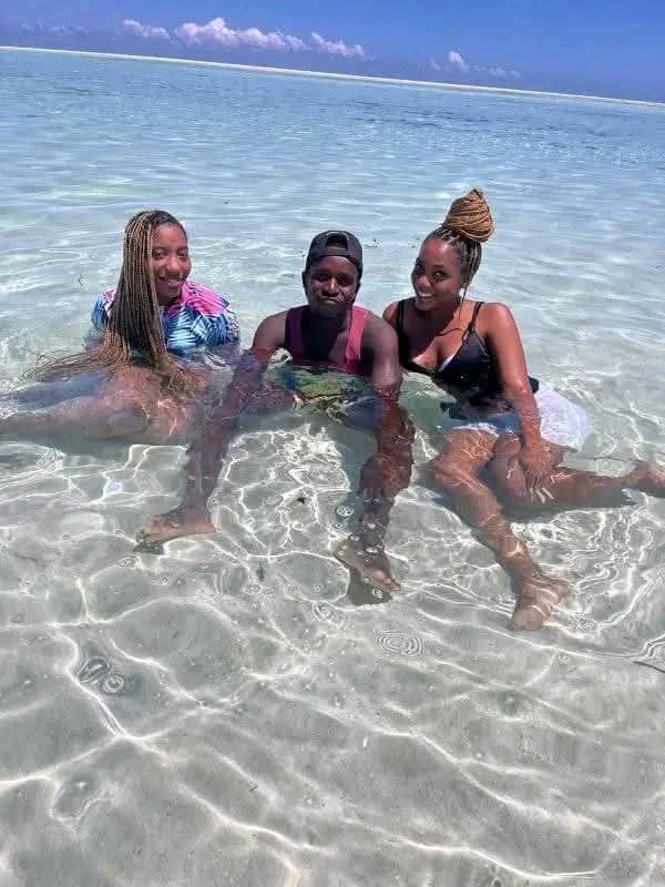 Crystal Shallows: Friends Unwinding in Zanzibar